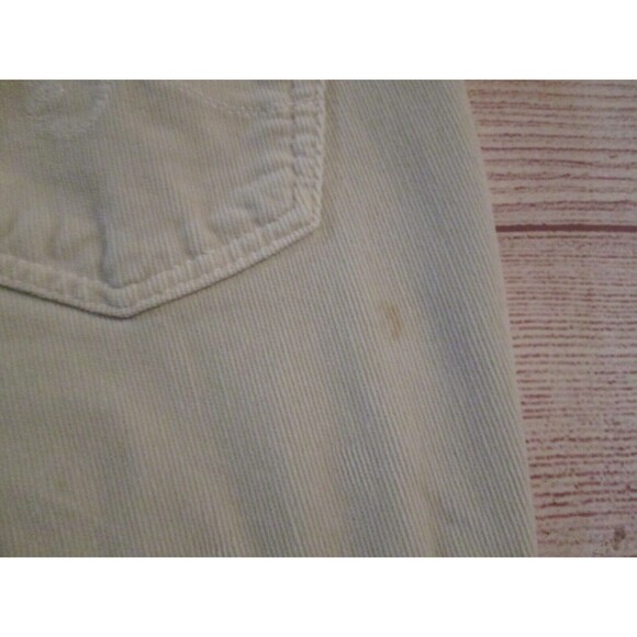 Ag Adriano Goldschmied  Corduroy the Stilt Cigarette Pants Size 26 Ivory Solid - Picture 8 of 9